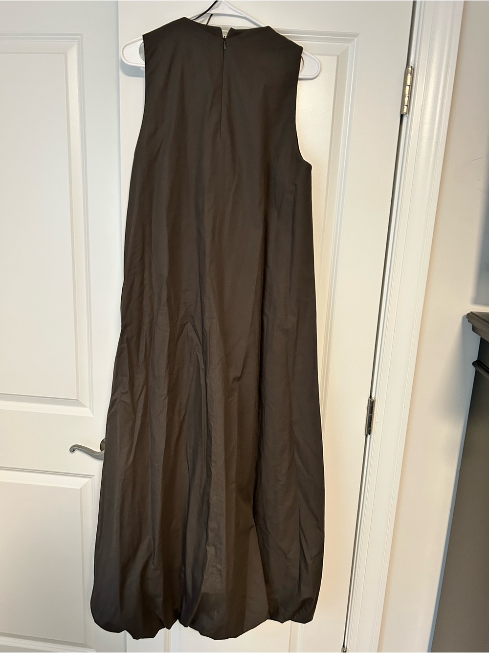Zara Sleeveless Maxi Dress in Dark Brown